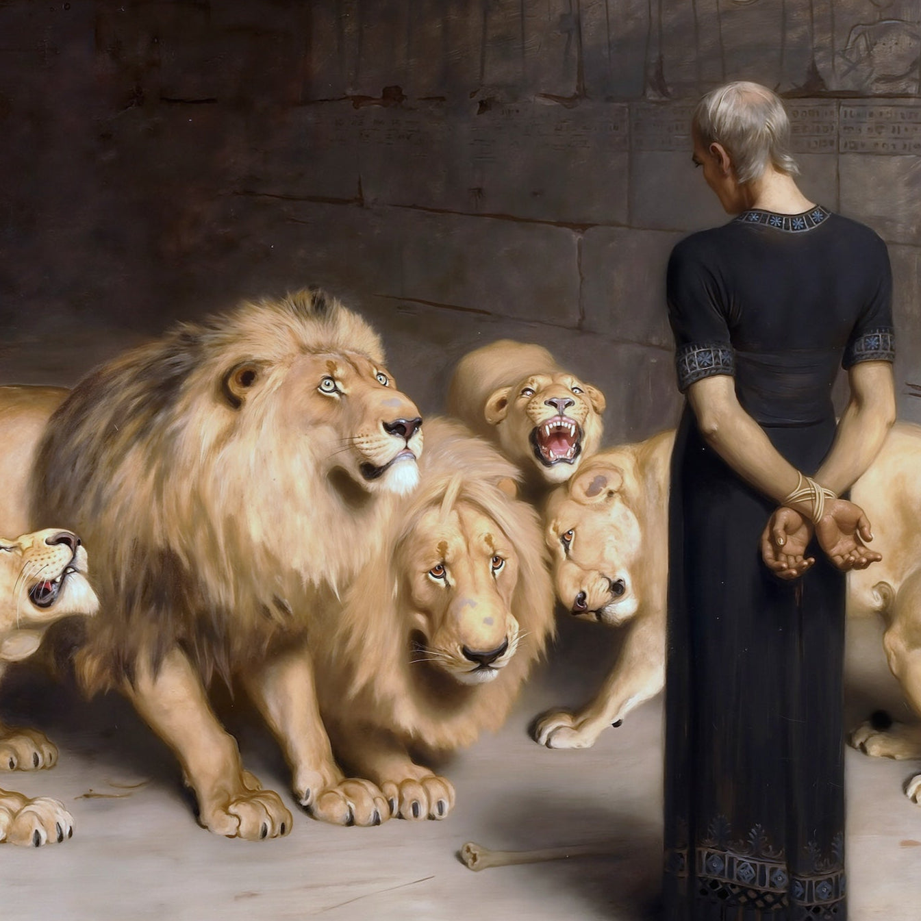 Daniel dans la fosse aux lions | Briton Rivière, 1872