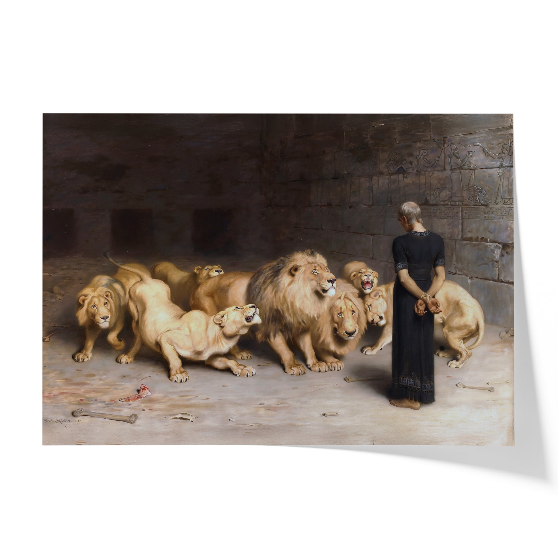 Daniel dans la fosse aux lions | Briton Rivière, 1872